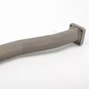 Speziell gebogenes Rohr aus Metall für industrielle Anwendungen.